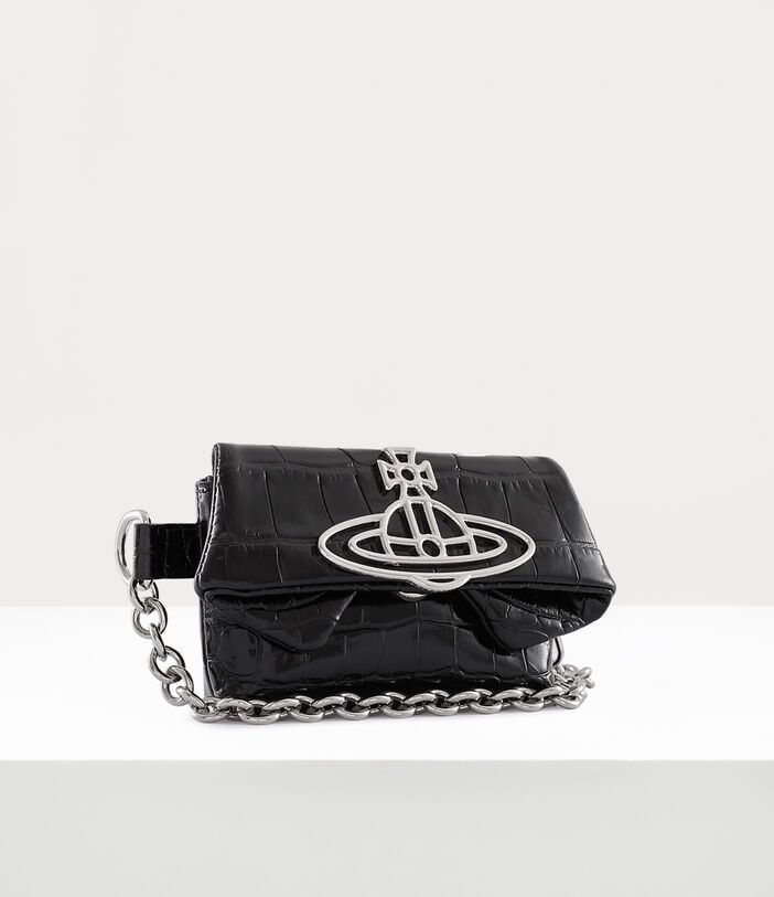 Vivienne Westwood CROCODILE MINI COURTNEY CHAIN BELT